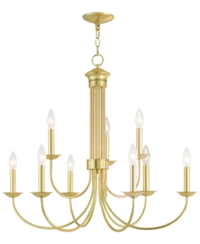 Livex Estate 9-light Chandelier In Polished Bronze