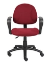 BOSS OFFICE PRODUCTS DELUXE POSTURE CHAIR W/ LOOP ARMS