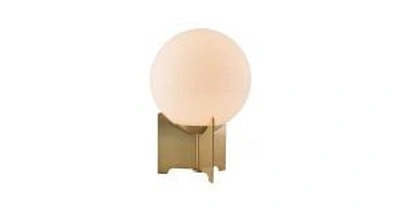 American Heritage Billiards Pearl Table Lamp White & Brushed Bronze