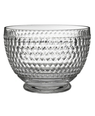VILLEROY & BOCH BOSTON CLEAR CRYSTAL LARGE SERVING BOWL