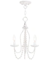 Livex Alessia 3-light Mini Chandelier In Natural White