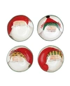 Vietri Old St. Nick Assorted Pasta Bowls - Set Of 4 In Handpainted