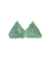 Vietri Lastra Holiday Figural Tree 2-part Server In Green
