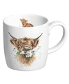 Wrendale Designs Daisy Coo Mug - Set Of 4 In White