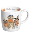 Wrendale Designs Trick Or Treat Mug - Set Of 4 In White