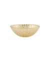 Vietri Rufolo Glass Gold Crocodile Small Bowl In Gold