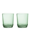 Villeroy & Boch It's My Match Water Glass, Mineral Green Set Of 2