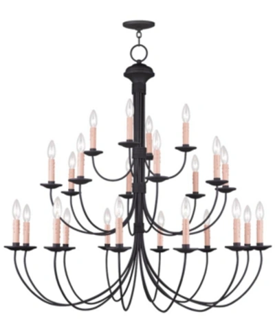 Livex Heritage 24-light Chandelier In Black