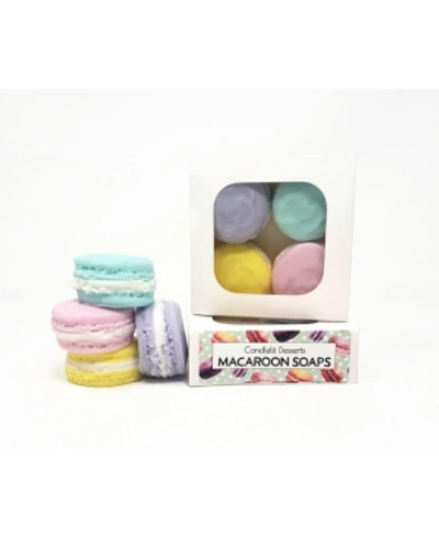 Candlelit Desserts 4-piece Macaroon Soap Set In Multi