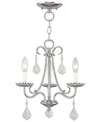 Livex Daphne 3- Light Metal Chandelier In Chrome