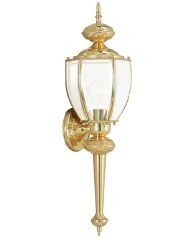 Livex Home Basics Lantern In Polished Brass