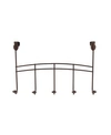 Spectrum Duchess Over The Door 5-hook Rack In Bronze