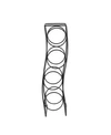 Spectrum Curve 4-bottle Wine Rack In Black
