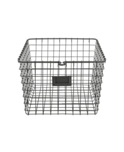 Spectrum Diversified Wire Storage Basket, Small In Slate