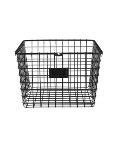 Spectrum Diversified Wire Storage Basket, Small In Black