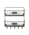 Spectrum Vintage-like Living Wall Mount 2-tier Letter Holder Key Rack In Slate