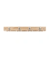 Spectrum Stratford Wall Mount 4-double Hook Wood Rack In Tan