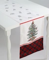 Spode Christams Tree Tartan Multicolored 90" Runner In Multicolor