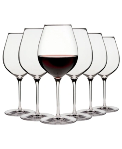 Oneida Karen Macneil Flavor First, Set Of 6 Bold & Powerful Wine Glasses In Crystal