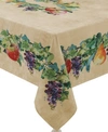 Laural Home Palermo 70x144 Tablecloth In Tan And Green