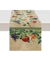 Laural Home Palermo 13x72 Table Runner In Tan And Green