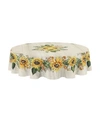 LAURAL HOME SUNFLOWER DAY 70 ROUND TABLECLOTH