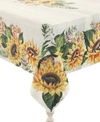 LAURAL HOME SUNFLOWER DAY 70X84 TABLECLOTH