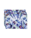 Laural Home Wild Garden 13x19 Placemat In Purple And Blue