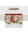 LAURAL HOME VINTAGE PETALS 13X72 TABLE RUNNER