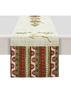 Laural Home Simply Christmas Table Runner 13 X 90 In Red And Tan