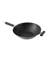 HONEY CAN DO PROFESSIONAL SERIES 14" CARBON STEEL EXCALIBUR NONSTICK WOK WITH PHENOLIC HANDLES
