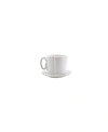 Vietri Lastra White Cup And Saucer In White
