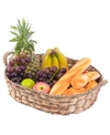 VINTIQUEWISE SEAGRASS LARGE FRUIT BREAD BASKET TRAY WITH HANDLES