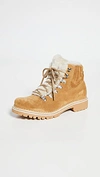Montelliana Camelia Shearling Lining Boots In Segale