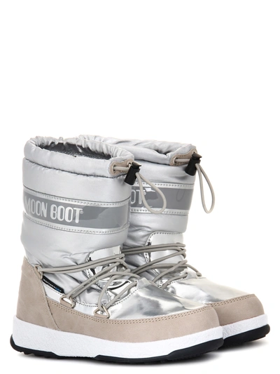 Moon Boot Kids Boots W.e. Jr Girl Soft Wp For Girls In Silver