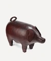 Omersa Medium Leather Pig In Brown