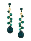 OSCAR DE LA RENTA GEMSTONE DROP EARRINGS