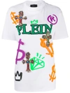 Philipp Plein Embroidered Baroque T-shirt In White
