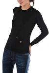 DSQUARED2 DSQUARED2 WOMEN'S BLACK WOOL SWEATER,S75HA0708S14586900 M