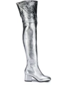 MARNI MARNI WOMEN'S SILVER LEATHER BOOTS,STMS005306P358700N20 37