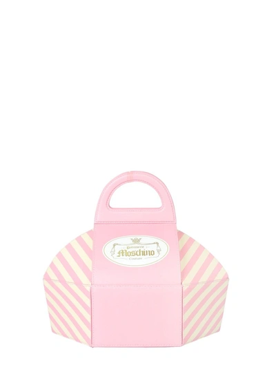 Moschino Cake Box Pink Leather Handbag