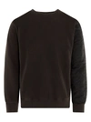 Ambush Shell-panelled Sweatshirt In Brown