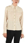 CHLOÉ CHLOÉ WOMEN'S BEIGE SILK SHIRT,CHC19AHT6333524T 42