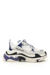 Balenciaga Triple S Logo-embroidered Leather, Nubuck And Mesh Sneakers In Wht Multi