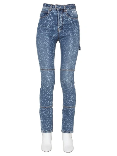Msgm High Waist Skinny Fit Jeans For Women In Blue