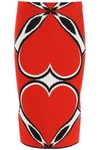 ALEXANDER MCQUEEN ALEXANDER MCQUEEN LOVE HEART PENCIL SKIRT