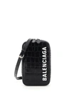 BALENCIAGA BALENCIAGA PHONE BAG WITH CASH LOGO SHOULDER STRAP