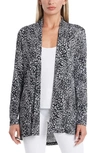 VINCE CAMUTO LEOPARD PRINT OPEN FRONT CARDIGAN,9150660