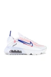 Nike Air Max 2090 Sneaker In White  Racer Blue Flash & Crimson