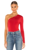 Lovers & Friends Vika Bodysuit In Red Orange